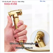 Vòi vệ sinh màu vàng tăng áp KAG-KV56