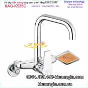 Vòi rửa chén âm tường Caesar KAG-K535C