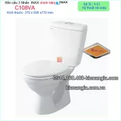 KM2025 Bồn cầu INAX  2 nhấn chính hãng C108VA