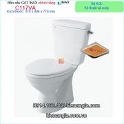 KM2025 Bồn cầu INAX  GẠT  chính hãng C117VA