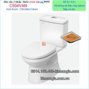 Km2025 Bồn cầu INAX  2 nhấn chính hãng C504VAN SALES