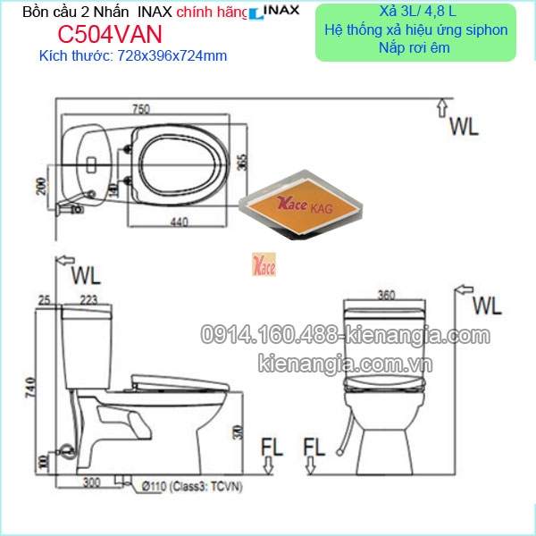 C504VAN-bon-cau-2-nhan-INAX-chinh-hang-C504VAN-tskt