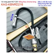 Vòi nóng lạnh RÚT DÂY cần mềm silicon  KAG-KBNRD216
