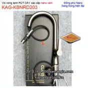 Vòi Nano Xám nóng lạnh RÚT DÂY rửa chén KAG-KBNRD203