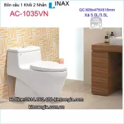 Bồn cầu liền khối INAX chính hãng 2 nhấn INAX-AC1035VN
