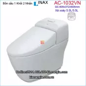 Bồn cầu liền khối INAX chính hãng 2 nhấn INAX-AC1032VN