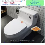 Bồn cầu liền khối INAX chính hãng GẠT HÔNG INAX-AC1135VN