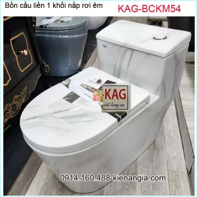 Bồn cần 1 khối màu trắng vân khói KAG-BCKM54