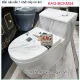 Bồn cần 1 khối màu trắng vân khói KAG-BCKM54