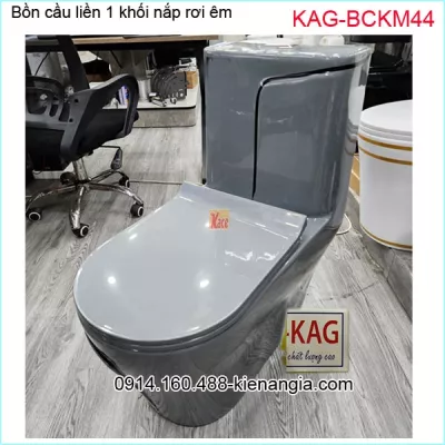 Bồn cầu màu xám 1 khối KAG-BCKM44