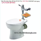 Bàn cầu cụt  thoát ngang và xả Gạt chính hãng Caesar-CPJ1334