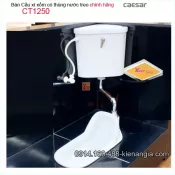Xí xổm thùng nước treo xả GẠT chính hãng  Caesar-CT1250