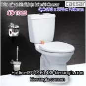 Bồn cầu 2 khối 2 nhấn chính hãng Caesar-CD1325