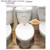 Bồn cầu 2 khối 2 nhấn chính hãng Caesar-CD1338