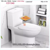Bồn cầu 2 khối 2 nhấn chính hãng Caesar-CD1340