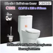 Bồn cầu liền 1 khối chính hãng Caesar-CD1352