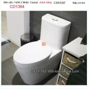 Bồn cầu liền 1 khối chính hãng Caesar-CD1364