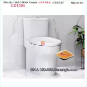 Bồn cầu liền 1 khối chính hãng Caesar-CD1394