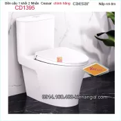 Bồn cầu liền 1 khối chính hãng Caesar-CD1395