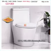 Bồn cầu liền 1 khối chính hãng Caesar-CD1363