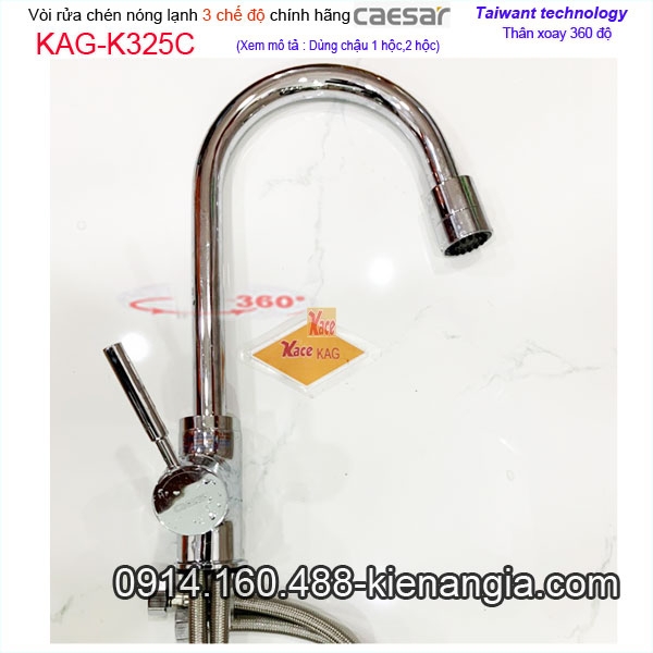 KAG-K325C-Voi-rua-chen-Caesar-3-che-do-xoay-360-do-nong-lanh-chinh-hang-Caesar-KAG-KAG-K325CC-1