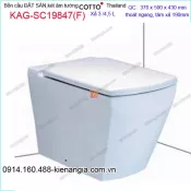 Bồn cầu đặt sàn,két âm tường COTTO Thailand KAG-SC19847(F)