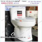 Bồn cầu liền 1 khối  2 NHẤN Cotto Thailand KAG-C1015