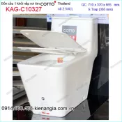 Bồn cầu Vuông 1 khối 2 nhấn Cotto Thailand KAG-C10327