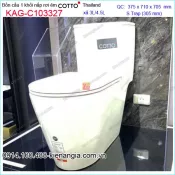 Bồn cầu 1 khối  2 nhấn Cotto Thailand KAG-C103327