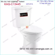 Bồn cầu 2 Nhấn nắp rơi êm COTTO Thailand KAG-C13445