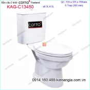 Bồn cầu 2 Nhấn nắp rơi êm COTTO Thailand KAG-C13450
