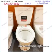 Bồn cầu 2 Nhấn nắp rơi êm COTTO Thailand KAG-C13882