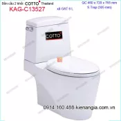 Bồn cầu XẢ GẠT  nắp rơi êm COTTO Thailand KAG-C13527