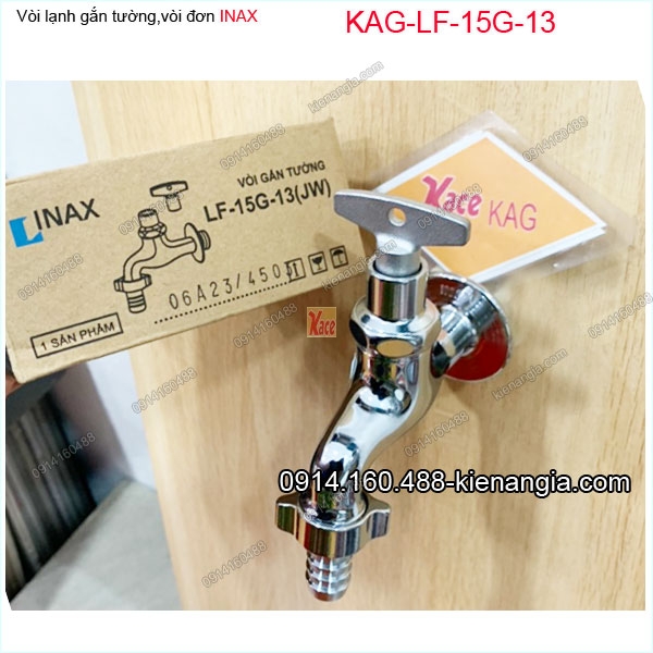 Vòi lạnh gắn tường INAX chính hãng KAG-LF15G13