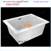 Chậu giặt,chậu ói,chậu đa năng COTTO Made in Thailand KAG-C5241