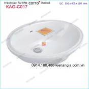 Chậu lavabo âm bàn đá COTTO Thailand KAG-C017