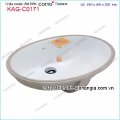 Chậu lavabo âm bàn đá COTTO Thailand KAG-C0171