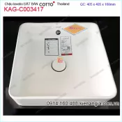 Chậu lavabo Vuông đặt bàn  COTTO  Thailand KAG-C003417