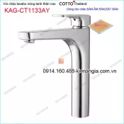Vòi chậu ĐẶT BÀN nóng lạnh thân cao COTTO Thailand KAG-CT1133AY