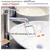 Vòi chậu ĐẶT BÀN nóng lạnh thân cao COTTO Thailand KAG-CT542AY