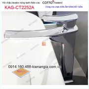 Vòi chậu ĐẶT BÀN nóng lạnh thân cao COTTO Thailand KAG-CT2252A