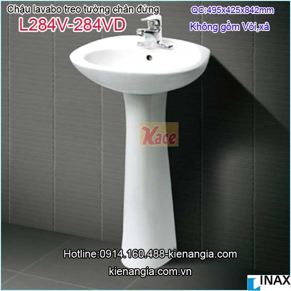 Lavabo treo tường có chân đứng INAX L284V-L284VD