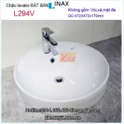 Lavabo Inax tròn đặt bàn KAG-L294V