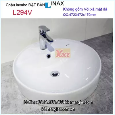 Lavabo Inax tròn đặt bàn KAG-L294V