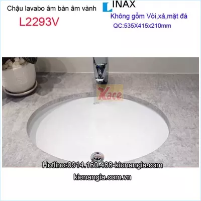 Chậu lavabo âm bàn âm vành  Inax KAG-L2293V