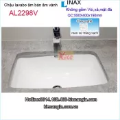 Lavabo âm bàn âm vành Aquaceramic Inax KAG-AL2298V