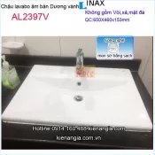 Chậu rửa mặt dương vành Aqua ceramic Inax KAG-AL2397V