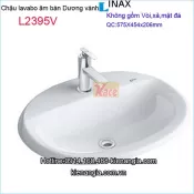 Lavabo rửa mặt  âm bàn dương vành Inax KAG-L2395V