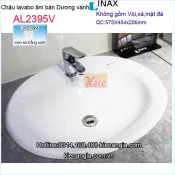 Chậu rửa mặt dương vành Aqua ceramic Inax KAG-AL2395V