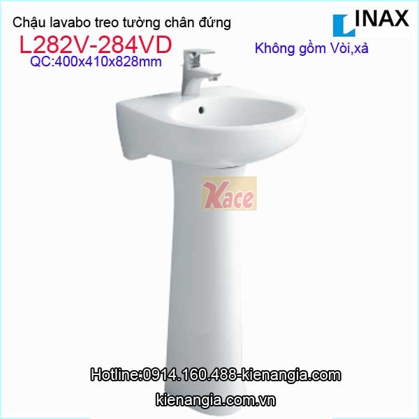 Lavabo treo tường có chân đứng INAX L282V-L284VD